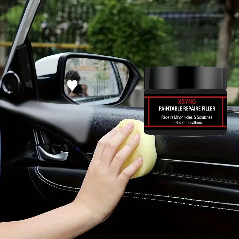 

Plastic refurbishing agent, car interior decoration and maintenance polishing wax, long-lasting black tires, plastic and dashboard care car wax 15G