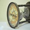 Brass Handmade Sand Timer Hourglass Sand Timer with Compass, Antique Finish Beautiful Handcrafted Sand Timer Ideal