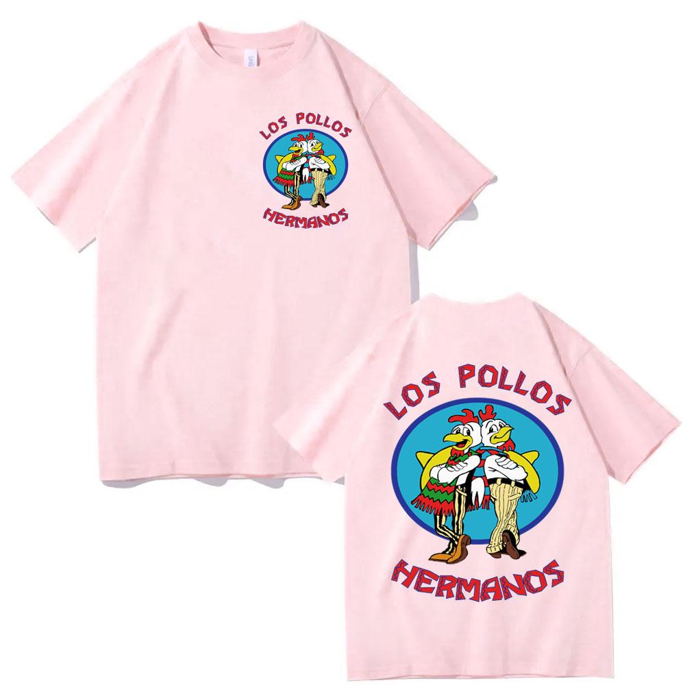 TV Series Breaking Bad Los Pollos Hermanos Graphic T Shirts Vintage Y2K Clothing Tshirt Casual Fashion Loose Tshirts Unisex