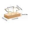 Wooden Business Card Display Stand Durable Solid Wood Desktop Organizer for Business Trip Office Front Desk Use