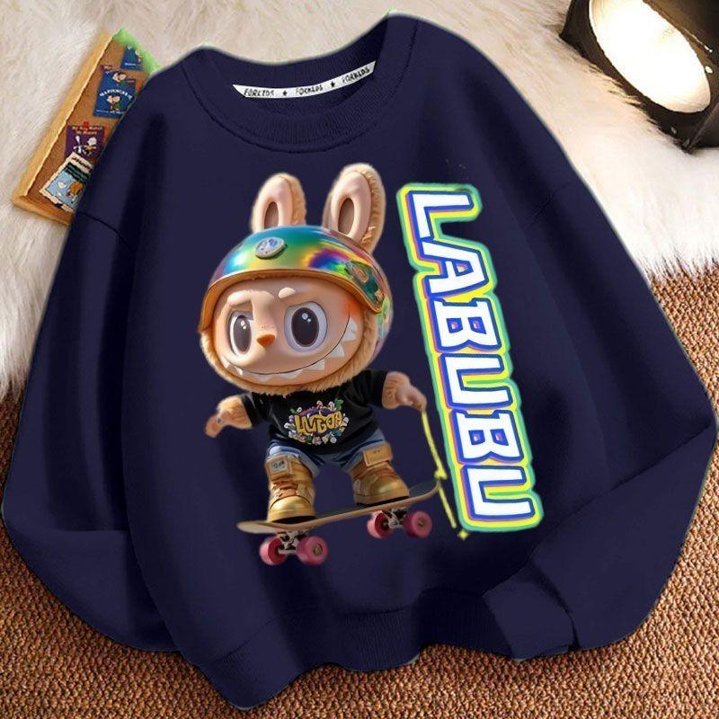 Children's Casual Round-neck Hoodies, Cute Long-sleeved Hoodies for Boys and Girls In Spring and Autumn