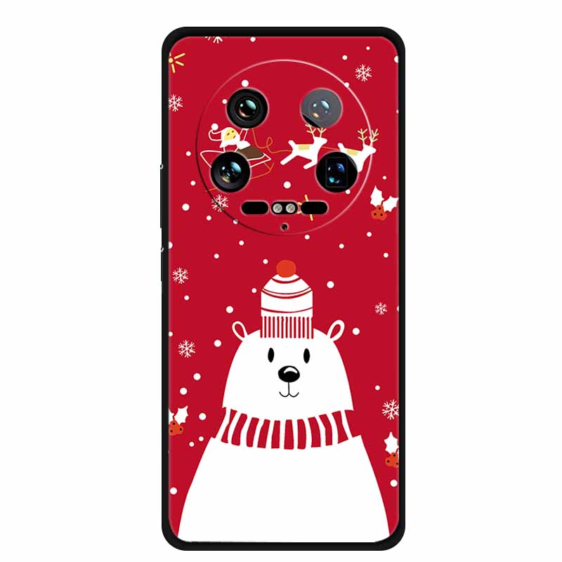 Christmas Phone Case For Xiaomi 14 Ultra Pro Case Soft Silicone Luxury Deer Cover for Xiaomi 13 Ultra Pro Back Coque Cases 14pro