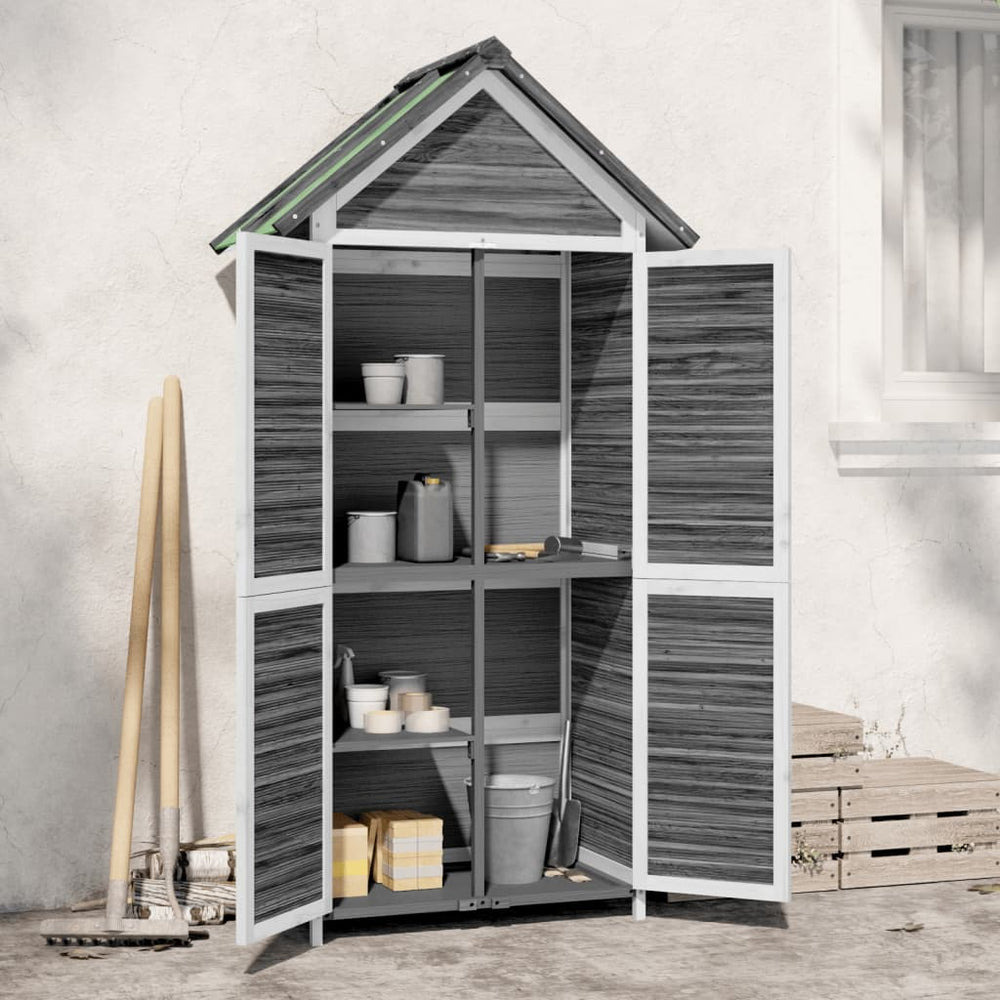 Abri à outils de jardin  89x52,5x175 cm bois massif pin