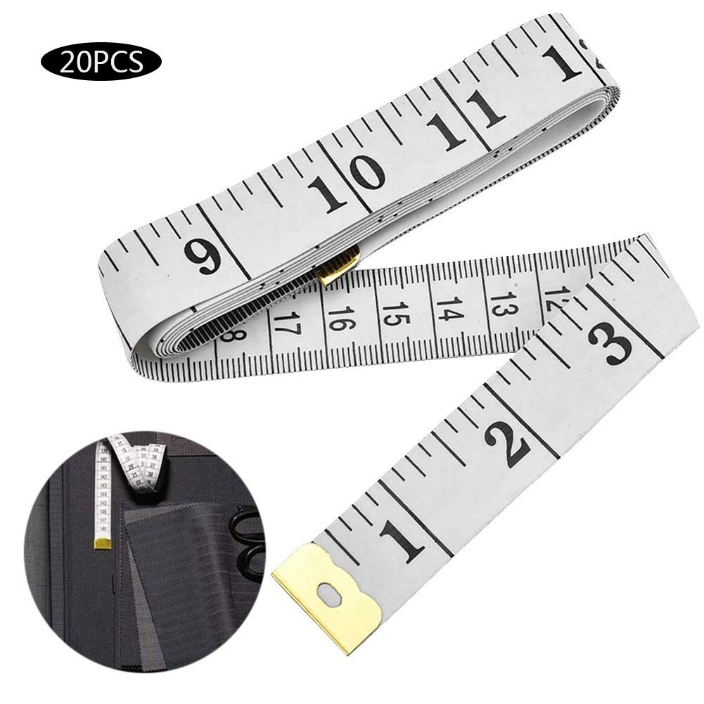 20 Stück Doppelskala Körper Nähmessung Flexibles Lineal Schneider Weiches Maßband