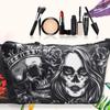 Storage Purse Makeup Bag Skull Pattern Makeup Pouch Small Cosmetic Bag  Men