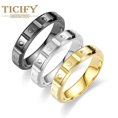 Nuovo prodotto Moda Anello in acciaio al titanio Design Personalità sensoriale Coppia Anello Gandal Gioielli