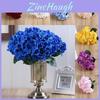 Stunning 5 Heads Artificial Hydrangea Silk Flowers Bouquet For Elegant Wedding Decor