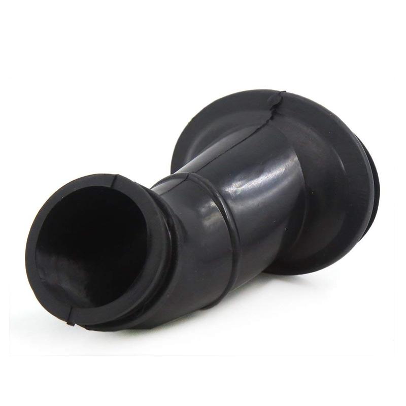 X Autohaux Motorcycle Spare Parts Black Rubber Air Filter Connector Adapter Fits for CG125
