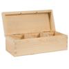 Wooden Teapot - Tea Container 3 Compartments