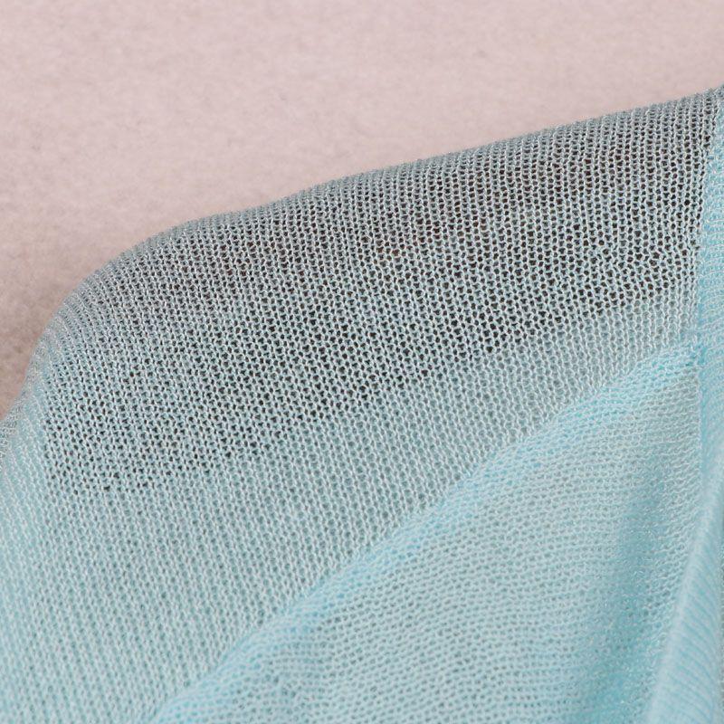Sunshine House Guchun Summer New Arrival Export European and American plus Size Women's Clothes Asymmetrical Shawl Thin Knitwear Cardigan
