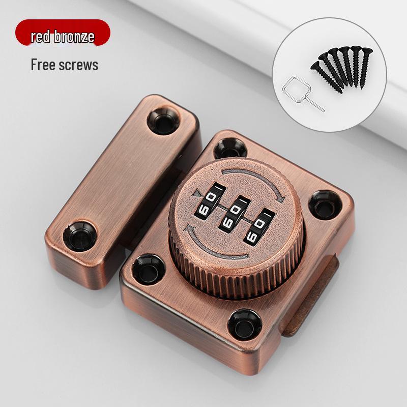 Thickened No-Drill Password Lock for Cabinet Doors and Drawers