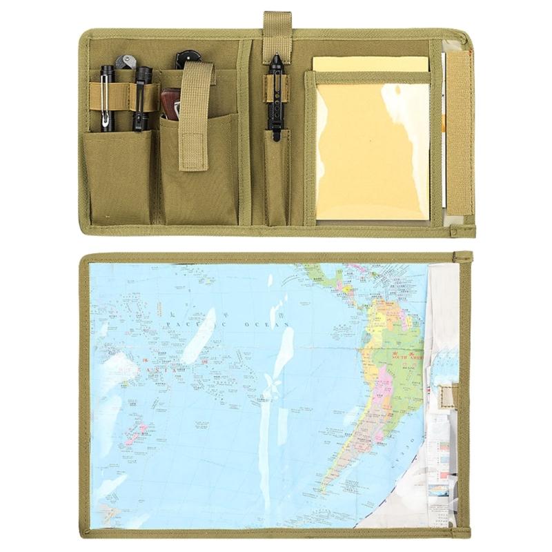 Wasserdichte Taktische Kartenaufbewahrungstasche Faltbare Tasche für Kleinkram Outdoor-Kartenetui für Wandern und Camping Langlebig