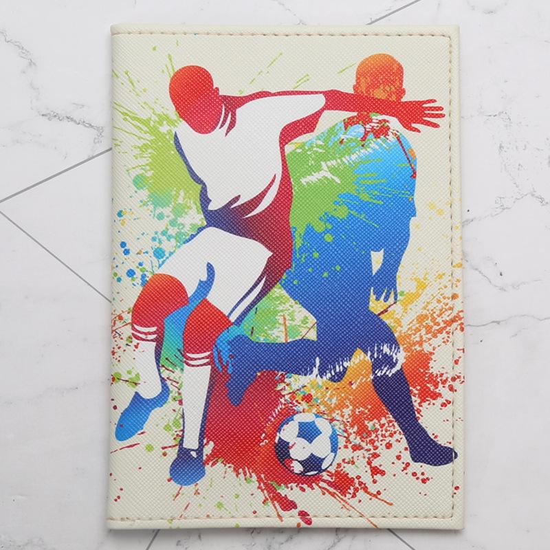 

Sports Football Basketball Passport Holder Men s PU Leather Passport Protector Cover Travel Passport Wallet ID Bank Card Holders