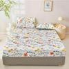Flower And Plant Pattern Bed Hat Three-Piece Digital Printing Bedding Bed Hat Three-Piece Set Children And Adults