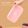 1200ML Silicone Foldable Lunch Box Collapsible Food Storage Container Bento BPA Free Microwavable Portable Picnic Rectangle Box