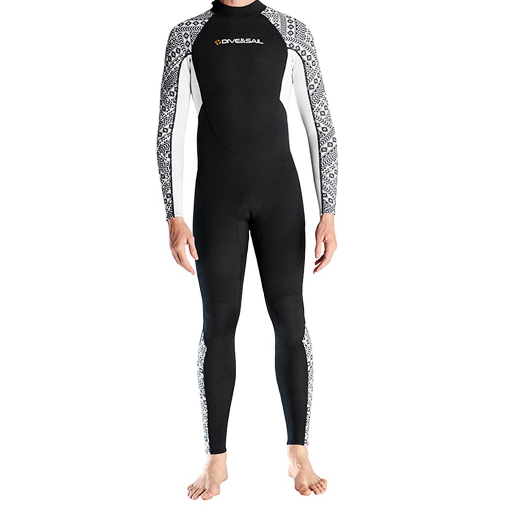 Wetsuit for Adult Back Zipper Diving Suit Winter Swimming Kayak Canoeing Men XXXL