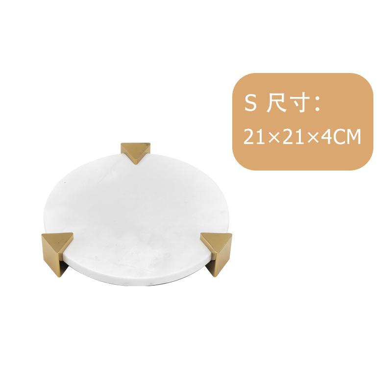 Marble Tray Round Cake Display Stand Dessert Plate Afternoon Tea Cake Tray  Trays Decorative Wedding Table Storage Fruit Plate