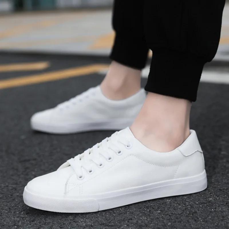Trendy Durable Men's Leather Casual Shoes Lightweight Breathable Walking Flat Shoes Comfort Platform Loafers  Zapatillas Hombre