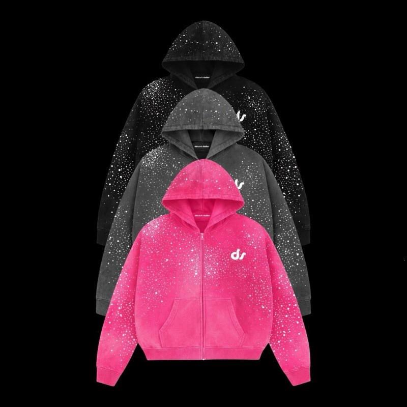 Unisex Long Sleeve Hooded Sweatshirt Allover Floral Print Loose Fit Casual Streetwear Black Gray Pink S-4XL
