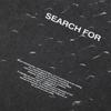 Streetwear Search Letters Graphic T-Shirt Cotton Washed Black Tshirt Unisex Tops Tees Summer Short Sleeves T Shirt