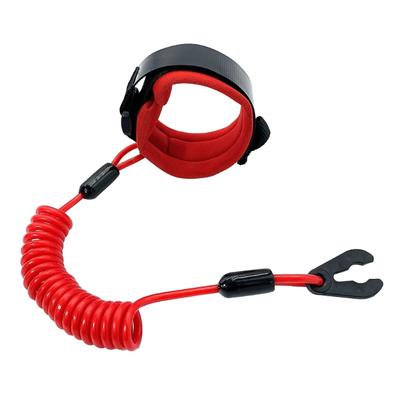 Boat Engine Emergency Stop Switch Safety Lanyard Cord Replacement for Outboard Motor 160cm/63inch Long