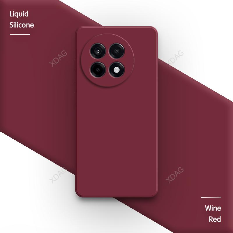 High Qualtiy Phone Case for OnePlus Ace 5 Ace5 Pro Ultra Racing 5Pro 5G Liquid Silicone Square Internal Flocking Soft Back Cover