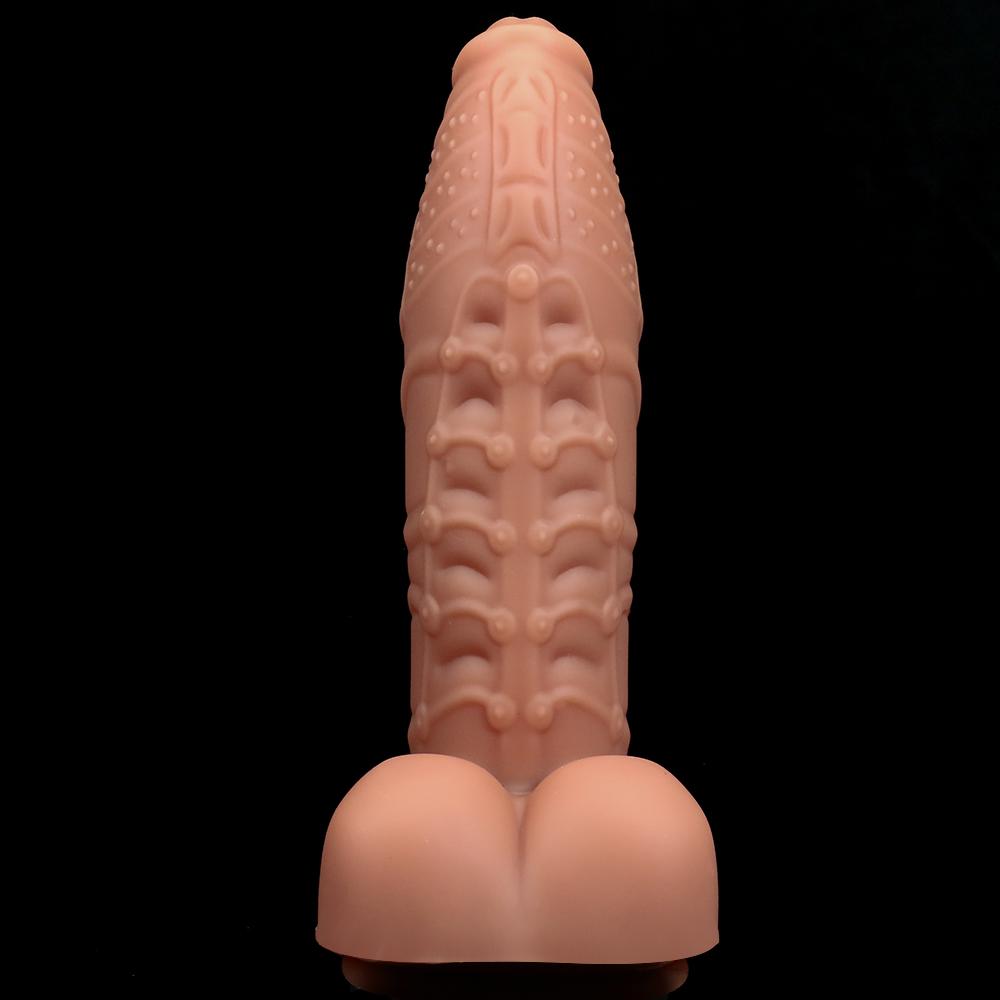 Silica Gel Realistic Dildos for Women Skin Sliding Foreskin Testicles Dildo Anal Vaginal Stimulation Strap on Big Penis Sex Toys For