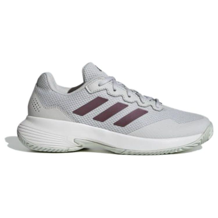 Adidas GameCourt 2.0 Grey Aurora Metallic Women Sneakers Grey-One Core-White IE0841
