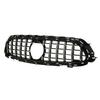 For Panamericana GT   Grille With Camera Holes Replacement for   EClass W213 C238  13 Facelift 2021+(Gloss Black )