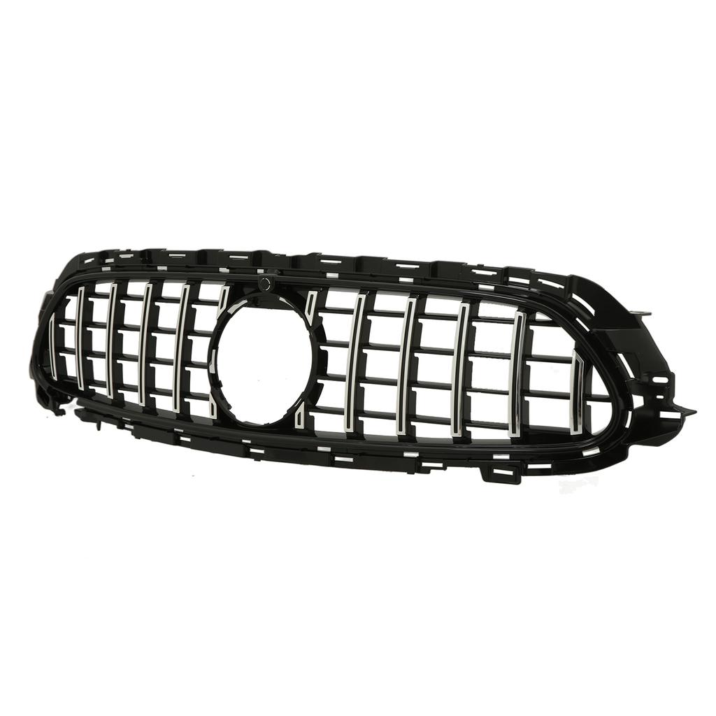 For Panamericana GT   Grille With Camera Holes Replacement for   EClass W213 C238  13 Facelift 2021+(Gloss Black )
