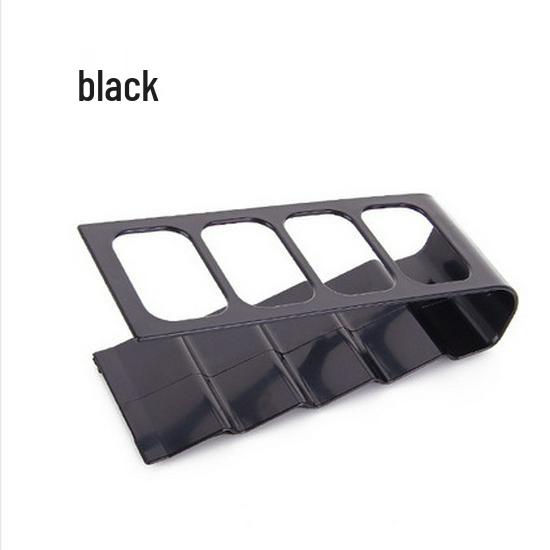 Korean 4-Grid Remote Control & Phone Organizer: Plastic Desktop Stationery Holder