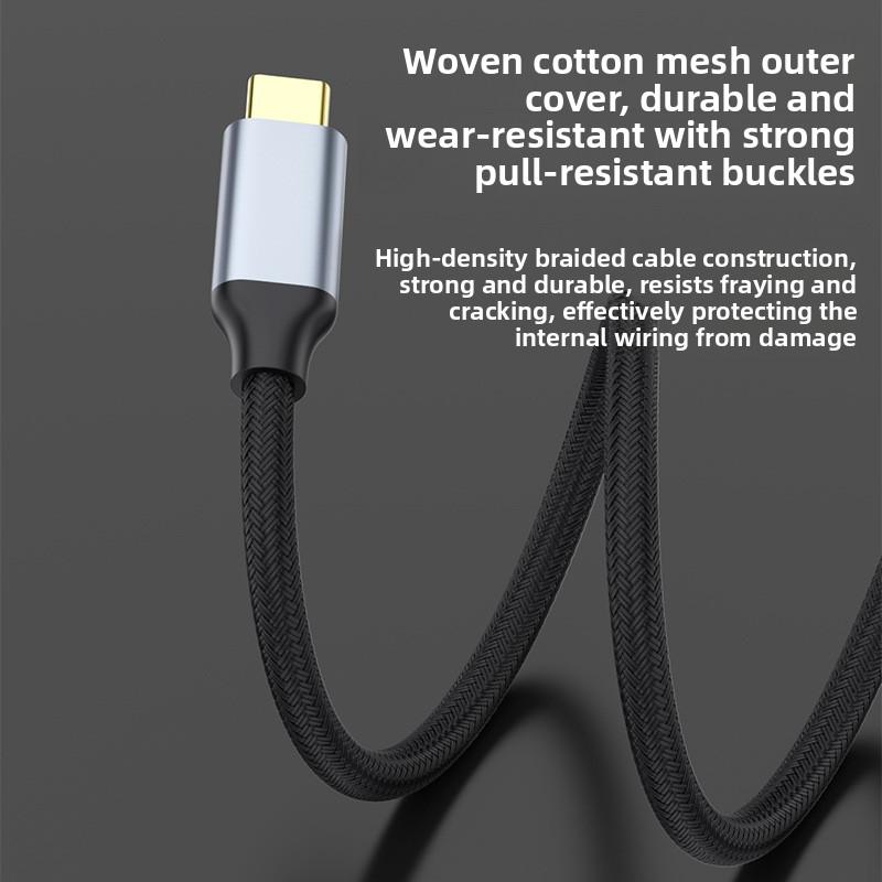 Type-C To DP Adapter Cable, 8K 60Hz Computer/phone Screen Mirroring HD Video Conversion Cable, Type-C To DP