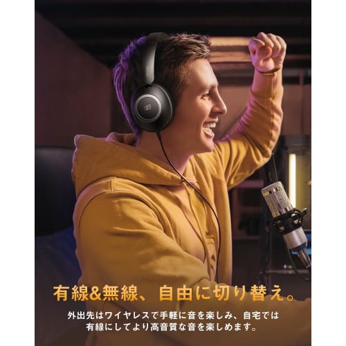 Wireless Headphones [ANC Noise Cancelling & HIFI Sound Quality] Bluetooth 5.3 Dual-Use Wired/Wireless Headphones, Up To 80 Hours of Playback, Built-in