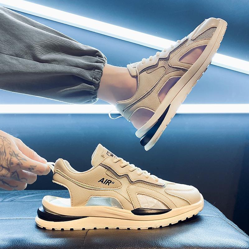 2025 Men's Breathable Summer Beach Sandals, Wear-Resistant Closed-Toe Sports Shoes for Teens