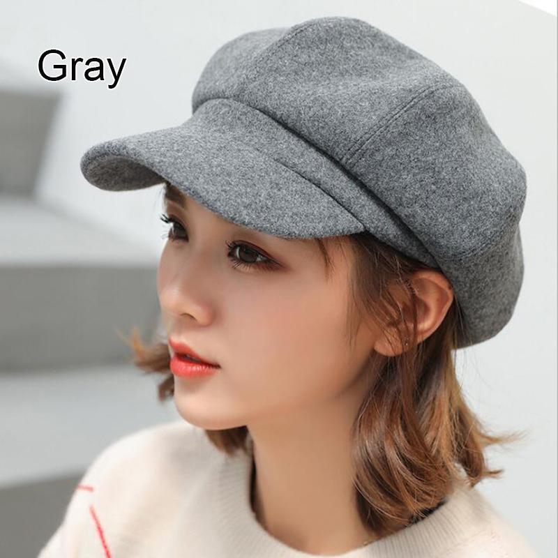 

Новинка, 1 шт., женский берет, шляпа газетчика для дам, винтажные шляпы таксиста/кепка на весь сезон серый