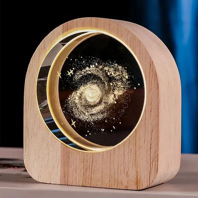 3D Kristal Glas Ambacht Decoratie Laser Gravure Zonnestelsel astronomie Valentijnsdag cadeau Verjaardagscadeau Bureau Decoratie