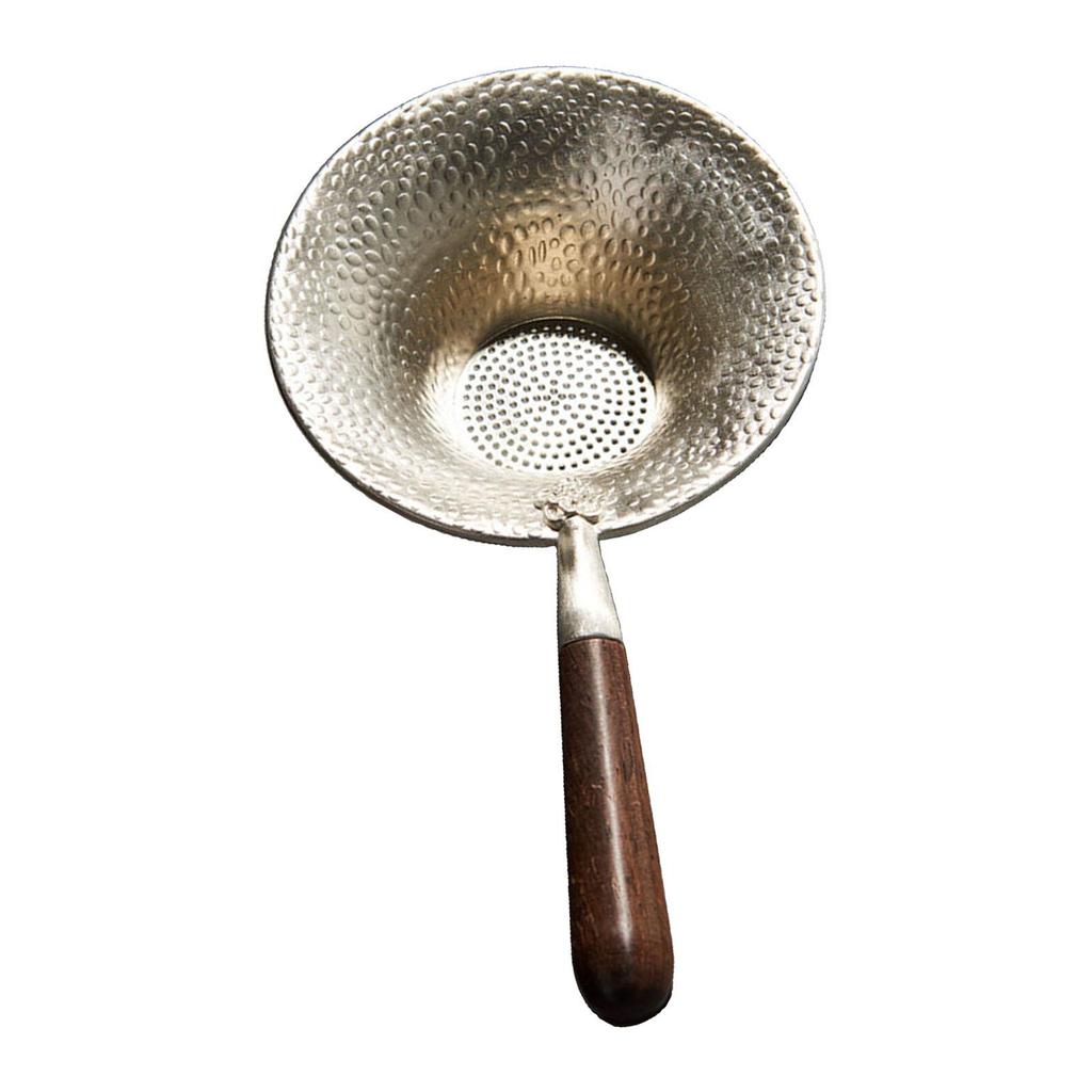 Tea Strainer or Base Kitchen Wooden Handle Fine Mesh Kung Fu Accessories