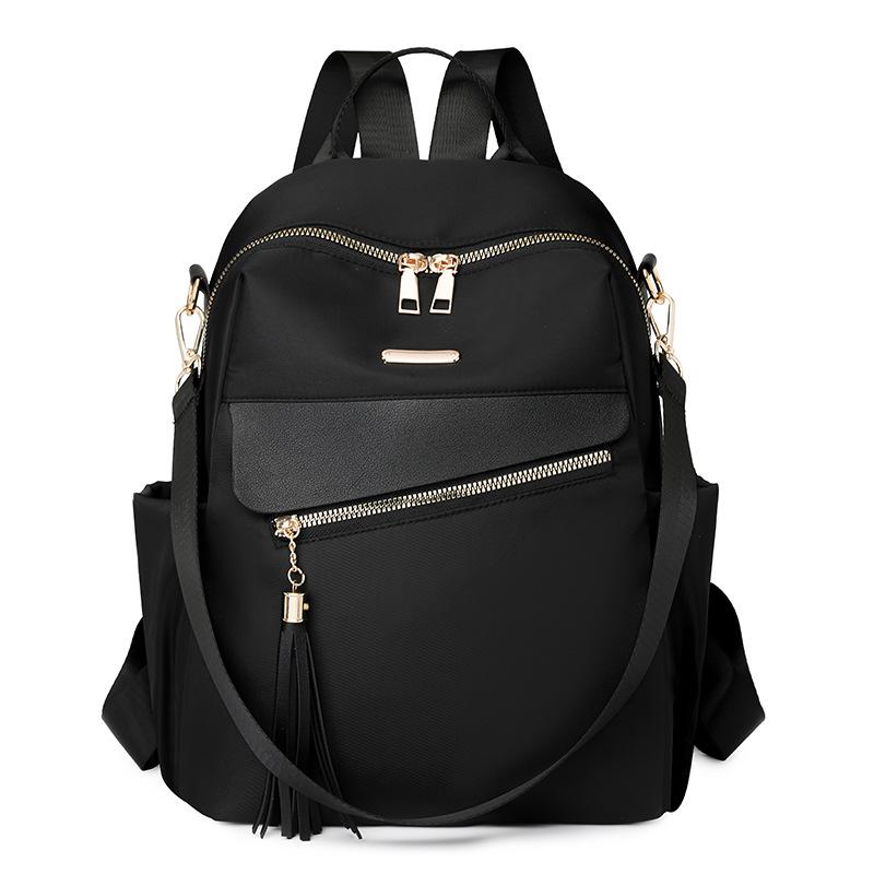 Tassel Backpack Women's Large Capacity Commuter Travel Backpack Multifunctional Shoulder Bag