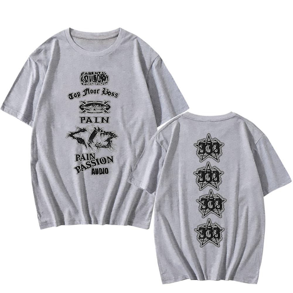 PAIN PASSION AUDIO Destroy Lonely T-shirt Cotton Short Sleeve Male Tshirts Streetwear Unisex Loose Fashion Men Women T Shirt Tee