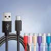 Braided Nylon Pure Copper Conductor Fast Charging Micro USB Data Transfer Cable for Mobile Phone Earphone & Power Bank