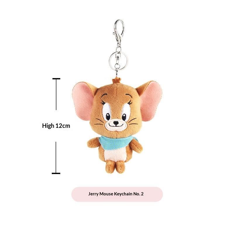 Hot Sell Hugkis Tom And Jerry Plush Toy Cute Tom Cat  Funny Keychain Animal Bag Cartoon And Animation Pendant Doll Gift