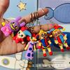 Niedliche Zirkusclown-Puppe Skibidi Toilette Harz-Schlüsselanhänger Cartoon-Figur Anhänger Kreatives Kleines Geschenk