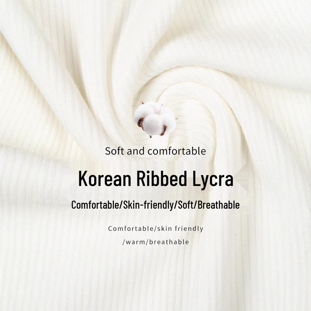 Women's Modal Low-Neck Backless Slim Fit Long-Sleeve Plus Velvet Tee for Autumn and Winter