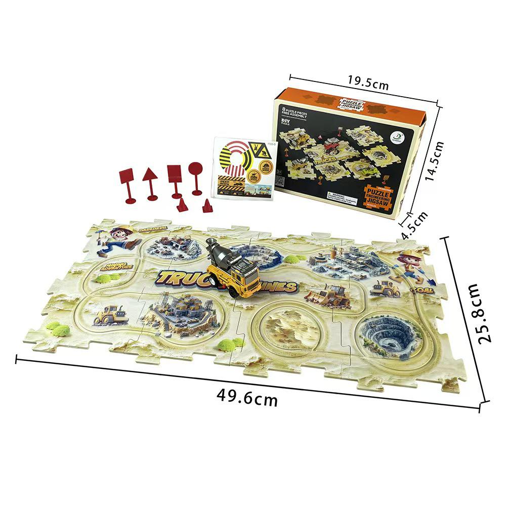 Детская электрическая игрушка-конструктор: Экскаватор на гусеницах