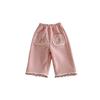 Pantaloni in Pizzo Stile Coreano con Ricami e Fodera in Velluto per Ragazze - Eleganti Gamba Dritta - Inverno 2025