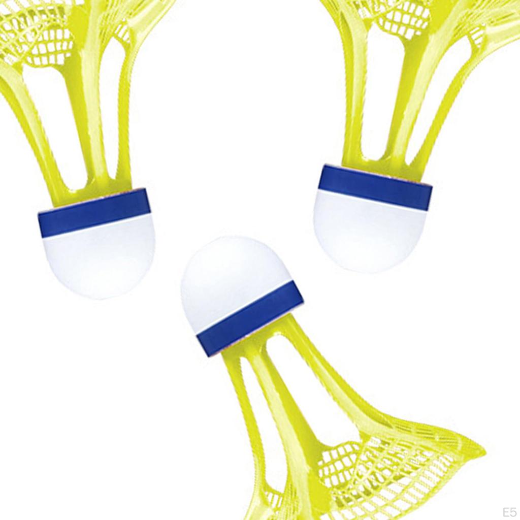 3 Pieces Windproof Badminton Shuttlecocks High Speed Training Balls for Parks