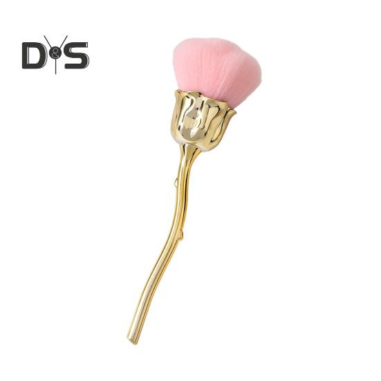 Nagelkunstpinsel, weiche Borsten, bequemer Griff, Manikürepinsel, Kunstfaserwolle, Rosenblütenform, Nagelbürste, Manikürewerkzeug