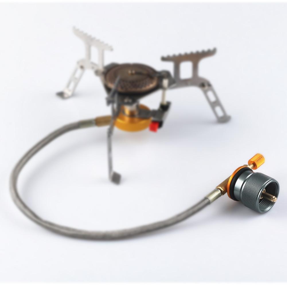Camping Stove Adapter, Hiking Camp Gas Converter Charging Adapter for Outdoor Backpack