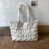 Large Capacity Quilted Heart Bag Korean Women's Handbag Casual Puffy Tote Bag  Girls
