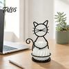 Cat Shaped Pen Holder Flower Pot Holder, Multifunctional Desktop Vase Organizer for Mini Small Plants, Minimalist Stand with Pots, Home Decor